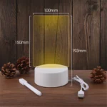 LED Night Light Note Board With Pen