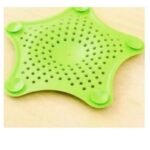 Silicone Rubber Five-pointed Star Sink Drain Filter for Kitchen (pack of 2)