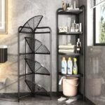 Foldable Corner Shelf with Tripod Base  ( 4 layers)