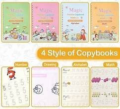 Child Practice Magic Book pack of 4pcs with 10 refill 