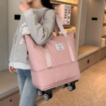 Expandable Travel Bag with Wheels  (Random Colours)