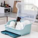Dish Rack Covered With Drainage Tray