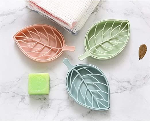 LEAF SHAPE SOAP HOLDER NON SLIP SOAP BOX