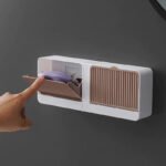 No Punching Wall Hanging Double Lattice Soap Box