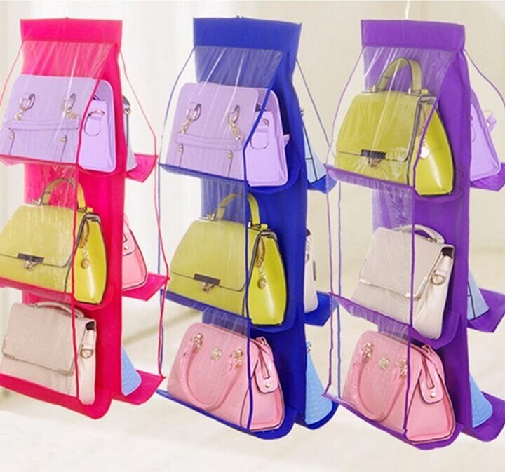 6 Pocket Hanging Bag Organizer