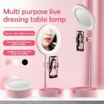 Selfie Ring Light with Makeup Mirror & Phone Holder Kit