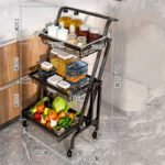 3-Tier Kitchen Fruits And Vegetables Folding Storage Rack