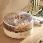 Luxury 5 Grid Dry Fruit Rotating Tray