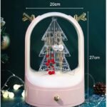 360° rotating Jewellery storage box Christmas tree shape storage box