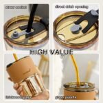 Stylish and Reusable Coffee Mug (450ml) Glass Tumbler