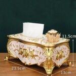 Luxury Dual-Function Tissue Box with Built-In Toothpick Dispenser