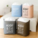 WASHDAY Large Laundry Basket Foldable Cloths Storage Bag Cloth Organization Bog