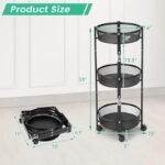 3 Tier Foldable Iron Storage Rack