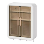 Wall Mounted Storage Cabinet – 3 Layer Punch Free Organizer Rack