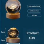 Crystal Ball with Wooden Base Light