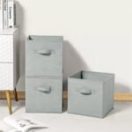 NON-WOVEN FABRIC FOLDING CUBE STORAGE DRAWER BOX