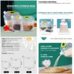 Kitchen Storage Moisture-Proof Sealed Transparent Portable Food-Grade Bag