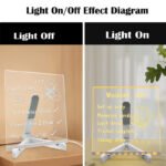Acrylic LED Board With Stand & Colors