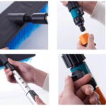 Telescopic Solar Panel Cleaning Brush with Water Switch