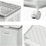 Large Capacity Movable Folding laundry Basket