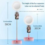 Selfie Ring Light with Makeup Mirror & Phone Holder Kit