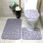 3 Pcs Anti Slip Bath Matt Set