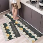 2Pcs Set Kitchen Floor Mat Non Slip