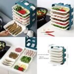 Wall Mount 6pcs Tray Organizer
