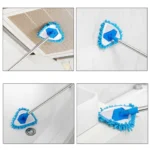 180 Degree Rotatable Adjustable Microfiber Telescopic Triangle Mop,