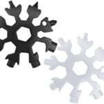 18=1 Snowflakes Multifunction EDC Screwdriver Portable Keychain Bottle Opener – stainless steel