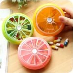Plastic Pill Storage Organizer – Pills Round Case Box For Traveling