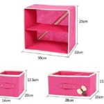 3 Drawer Fabric Folding Storage Organizer