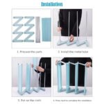 Plastic Shoe Rack 4-Shelf Organizer – Steel Rods & Fabric Layer
