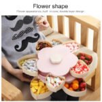 Magic Dry Fruit Box Double Layer For Serving Blue