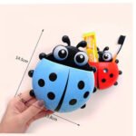 Creative Cute Cartoon Ladybug Mount Toothbrush Toothpaste Holder