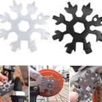18=1 Snowflakes Multifunction EDC Screwdriver Portable Keychain Bottle Opener – stainless steel