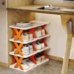 6 layer Simple Shoe Rack Plastic Simple Shelf (Free Delivery)