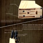 7 Pcs Knife Set With Wooden Stand
