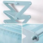 Plastic Shoe Rack 4-Shelf Organizer – Steel Rods & Fabric Layer