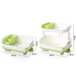 2 Tier Dish Drying Storage Drain Rack