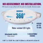 Wall Hanging Corner Shelf Rotating 360 Degree
