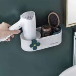 Wall Mounted Cute Hair Dryer Blower Organizer Rack