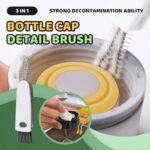 3 in 1 Bottle Lid Rubber Ring Groove Gap Cleaning Brush, Multifunctional Bottle Gap Cleaner