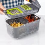 Vegetable Chopper Colander Basket Cutter