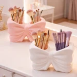 Bow Toothbrush & Makeup Brush Holder