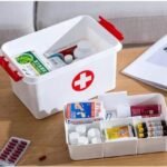 First Aid Medicine Storage Box Two Layers