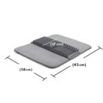 Multipurpose Drain Mat with Dish Stand