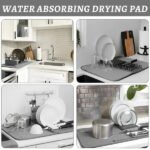 Multipurpose Drain Mat with Dish Stand