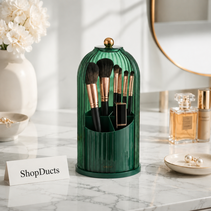 Luxury Dustproof Makeup Organizer with Lid