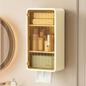 Multipurpose Bathroom Wall Cabinet With Tissue Holder